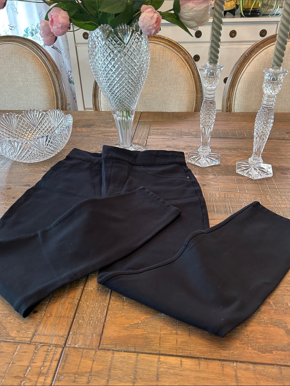 SPANX Black Sculpting Ponte Leggings